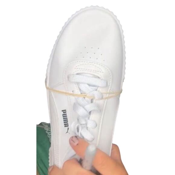 PUMA Carina Leather Sneaker, MISMATCHED SIZING Left 9 / Right 8.5 New with Tag - Picture 9 of 15